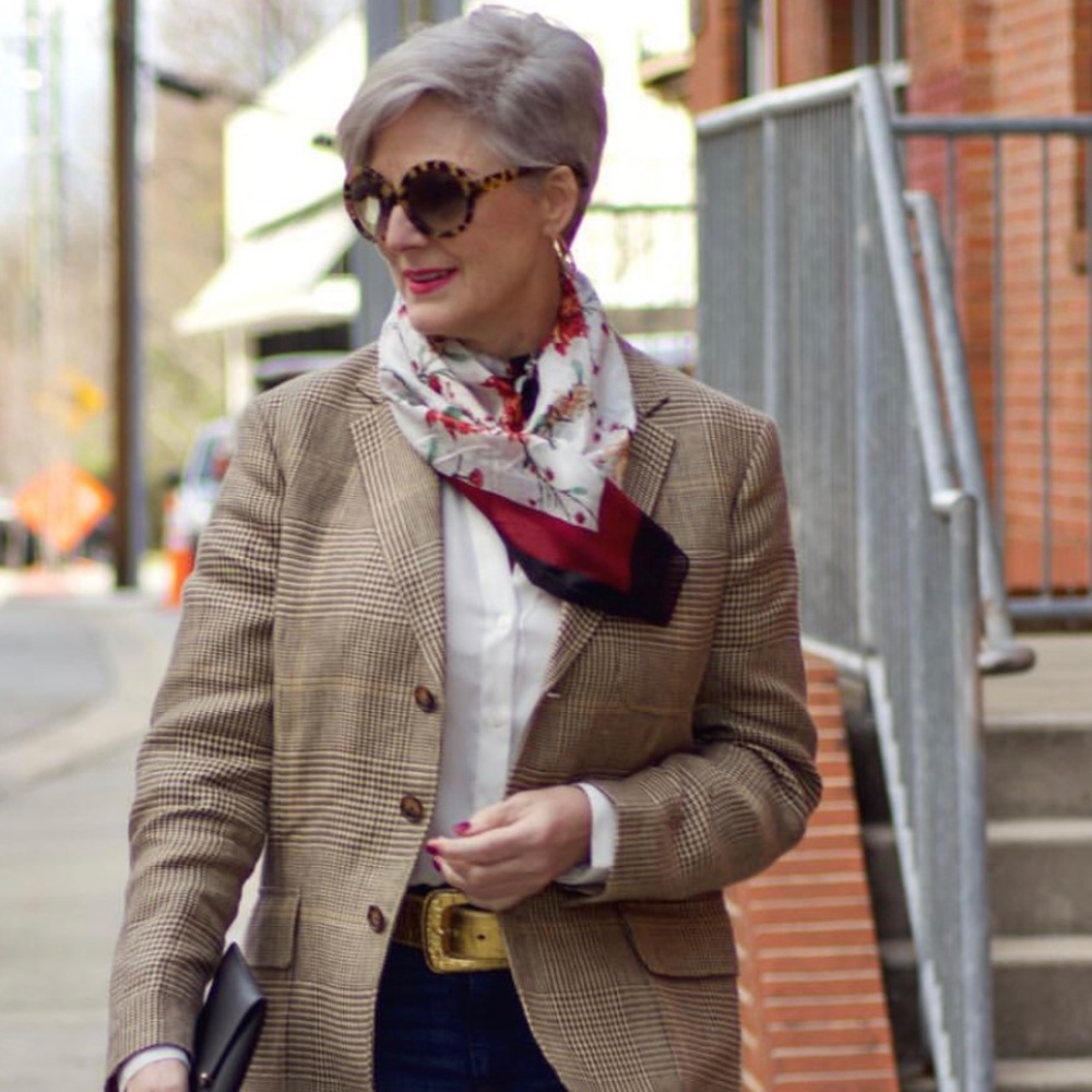 RACHEL ZOE 💯Silk Floral/Border Scarf BoxOfStyle